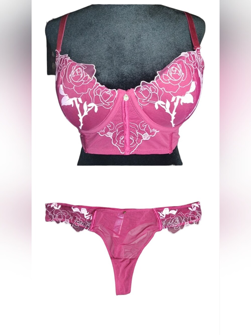 Adore Me Panty & Bra Set, Womens 32DD/Medium